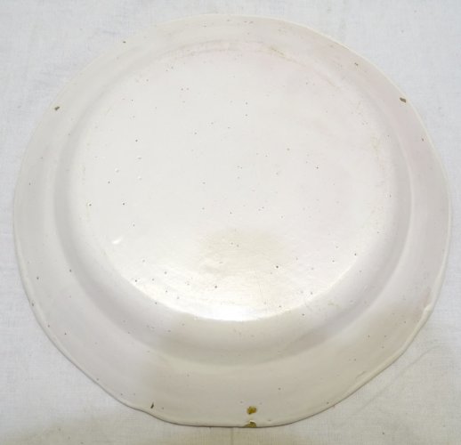 -JOLI PETIT PLAT CERAMIQUE FAÏENCE DES ISLETTES DECOR AU PANIER COLLECTION     D