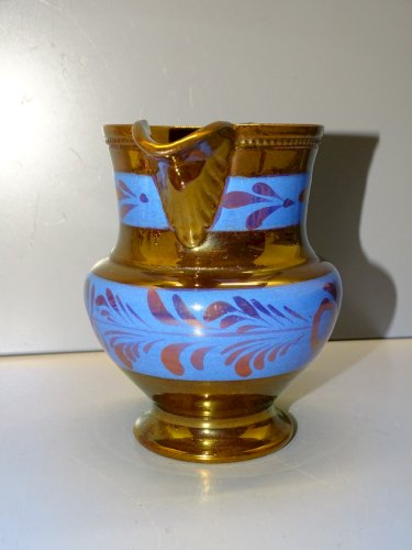 -JOLI PETIT POT A LAIT CREMIER CERAMIQUE JERSEY COLLECTION VITRINE TABLE    D