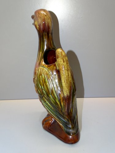 -JOLI PICHET CANARD CERAMIQUE MARRON Flammé COLLECTION VINTAGE DECO VITRINE