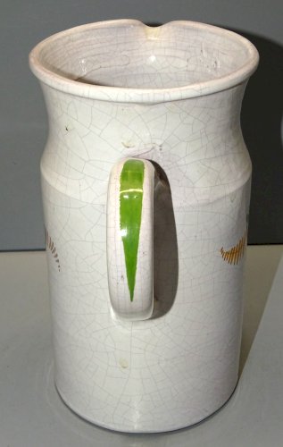 -JOLI PICHET CERAMIQUE POTERIE SARLADAISE HRG  à décor de Fougères & Fleurs   D