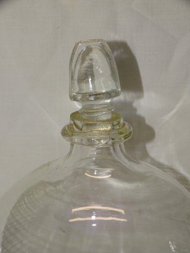 -JOLI PIEGE A MOUCHES GUEPES INSECTES VOLANTS EN VERRE Soufflé avec BOUCHON   D