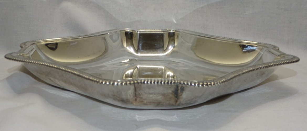 -JOLI PLAT ARGENT MASSIF TITRE 1 Poinçon PUIFORCAT PARIS ART DE LA TABLE VITRINE