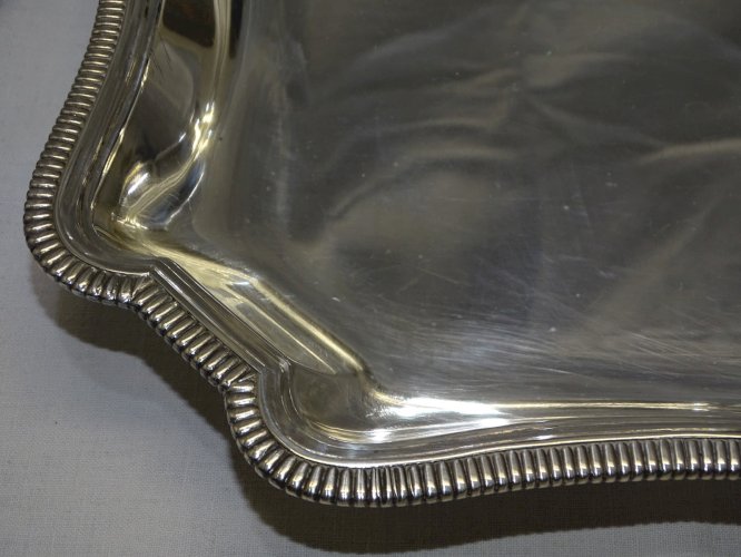-JOLI PLAT ARGENT MASSIF TITRE 1 Poinçon PUIFORCAT PARIS ART DE LA TABLE VITRINE