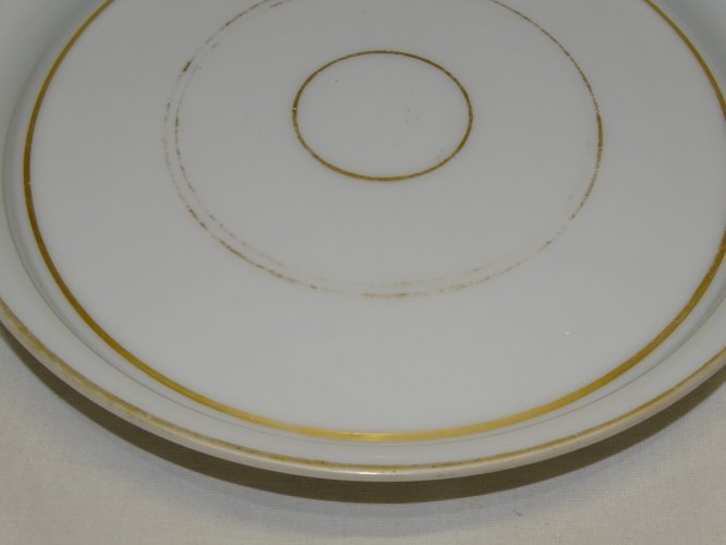 -JOLI PLATEAU OPALINE DE CRISTAL NAPOLEON III XIXe NIII COLLECTION DECO TABLE  D