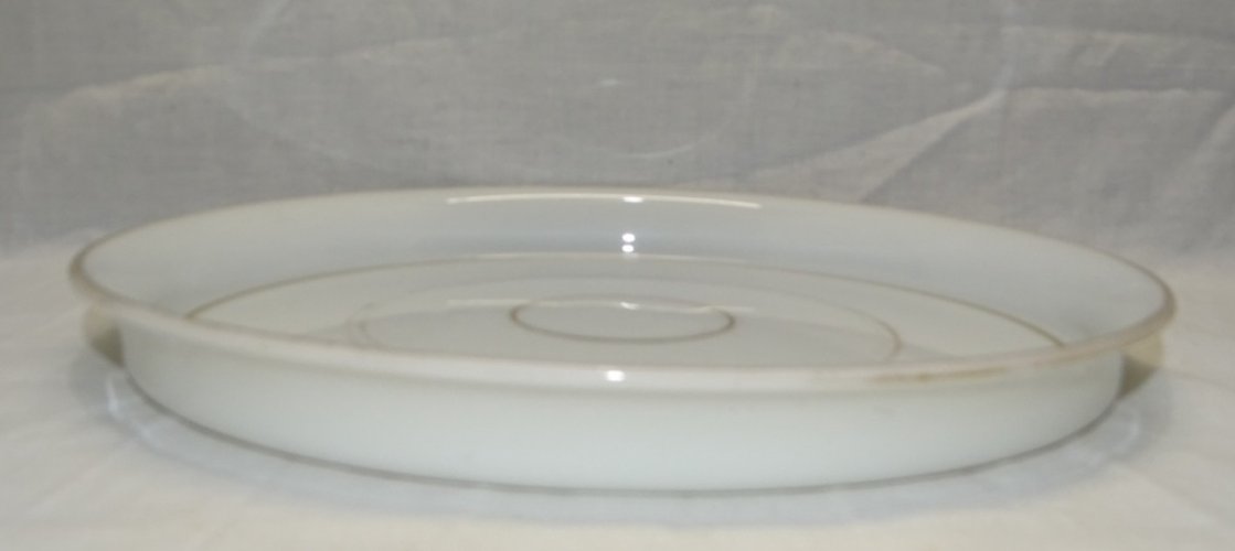 -JOLI PLATEAU OPALINE DE CRISTAL NAPOLEON III XIXe NIII COLLECTION DECO TABLE  D