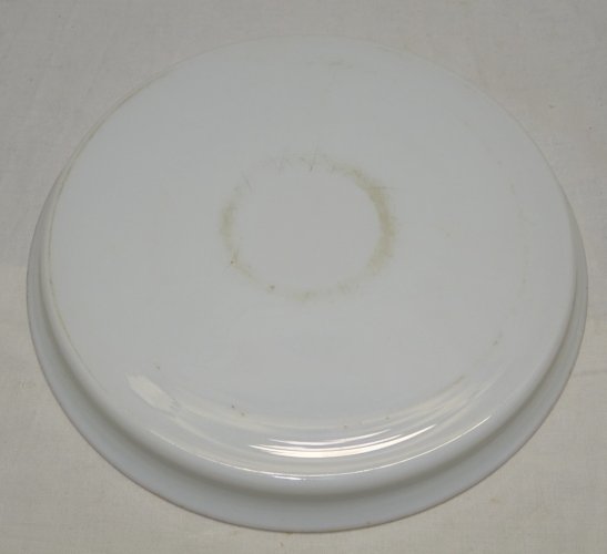 -JOLI PLATEAU OPALINE DE CRISTAL NAPOLEON III XIXe NIII COLLECTION DECO TABLE  D