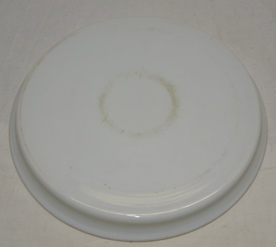 -JOLI PLATEAU OPALINE DE CRISTAL NAPOLEON III XIXe NIII COLLECTION DECO TABLE  D