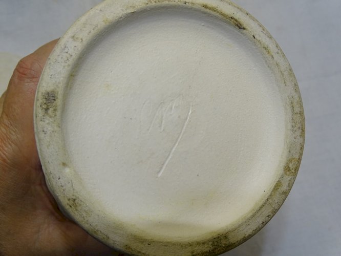 -JOLI POT COUVERT CERAMIQUE VINTAGE ANNEES 1950 Signé COLLECTION GOUT CAPRON