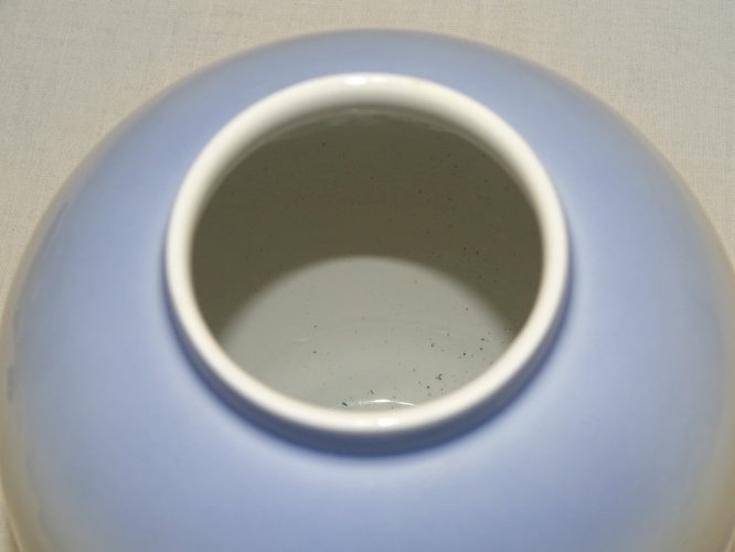 - JOLI POT COUVERT URNE PORCELAINE ROYAL COPENHAGEN à décor de VOILIER   D