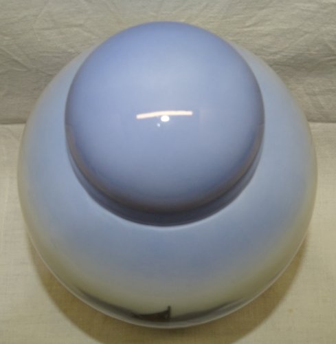 - JOLI POT COUVERT URNE PORCELAINE ROYAL COPENHAGEN à décor de VOILIER   D