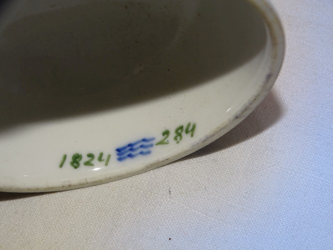- JOLI POT COUVERT URNE PORCELAINE ROYAL COPENHAGEN à décor de VOILIER   D