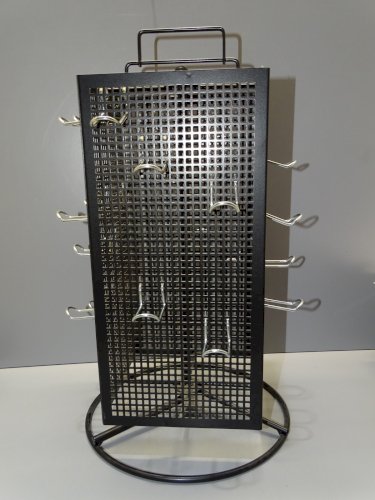 -JOLI PRESENTOIR METAL NOIR TOURNIQUET & 21 SUPPORTS A DETOURNER DECO CUISINE  D