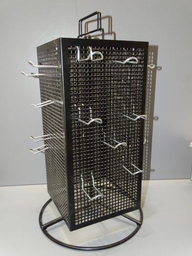 -JOLI PRESENTOIR METAL NOIR TOURNIQUET & 21 SUPPORTS A DETOURNER DECO CUISINE  D