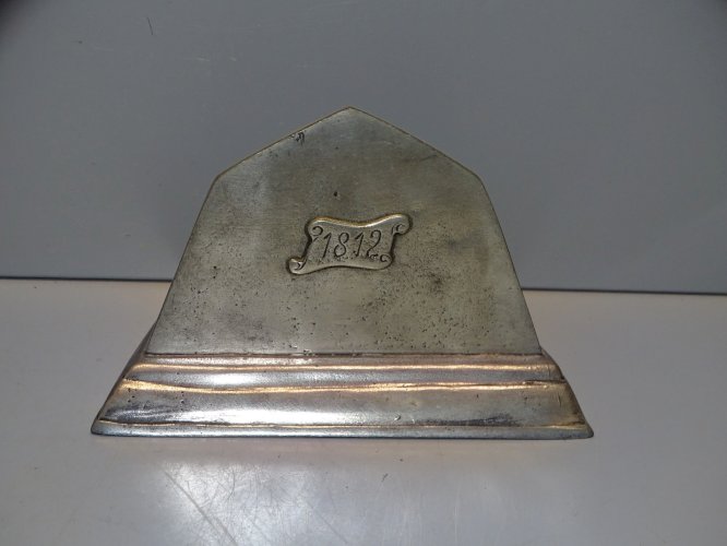 -JOLI TRI COURRIER EN ETAIN 95% marqué 1812 déco BUREAU COLLECTION   D