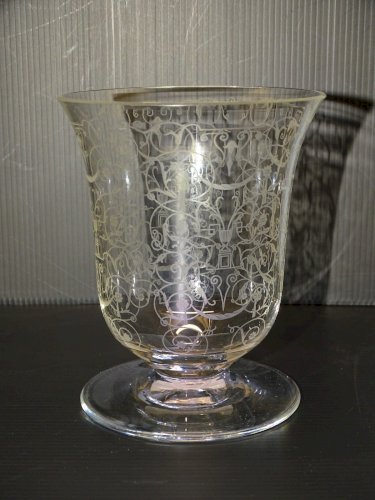 -JOLI VASE CRISTAL BACCARAT MICHEL ANGE COLLECTION DECO VITRINE   D