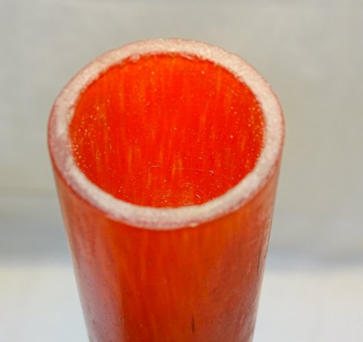 -JOLI VASE DELATTE NANCY BERLUZE  signé GRAND COL  COLLECTION déco   D