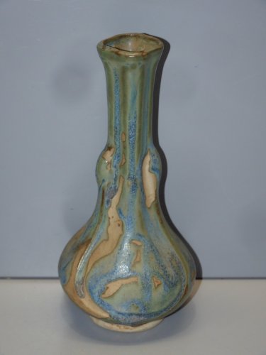 -JOLI VASE GRES à COULURES DENBAC Non signé marqué 187 COLLECTION VITRINE   D