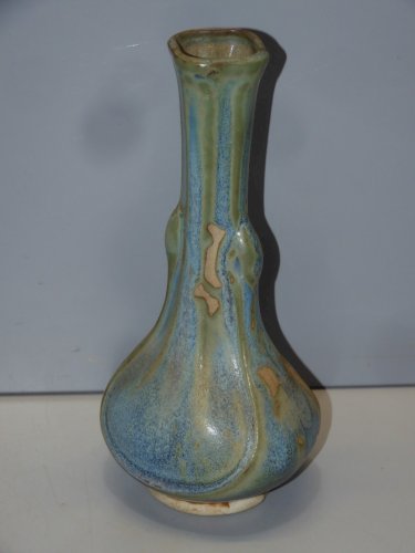 -JOLI VASE GRES à COULURES DENBAC Non signé marqué 187 COLLECTION VITRINE   D