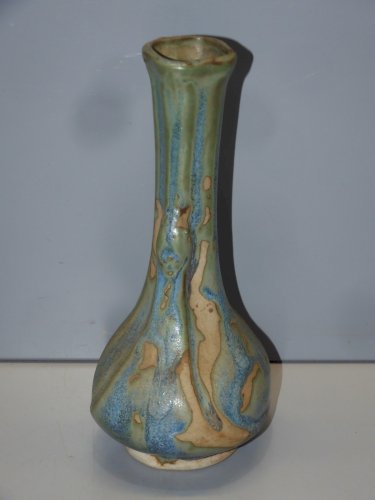 -JOLI VASE GRES à COULURES DENBAC Non signé marqué 187 COLLECTION VITRINE   D