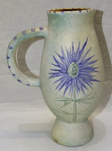 - JOLI VASE PICHET CERAMIQUE signé MARIE MADELEINE JOLLY COLLECTION VINTAGE    D