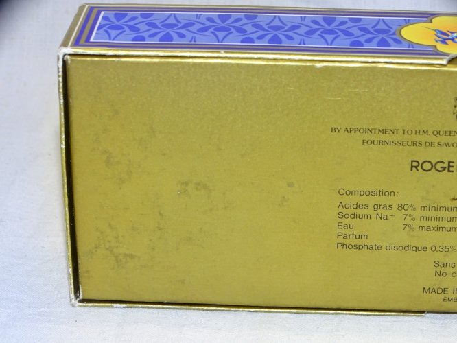 -JOLIE ANCIENNE BOITE SAVON IRIS FLORENCE ROGER et GALLET CARTONNEE VITRINE   D