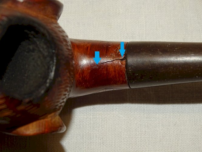 -JOLIE ANCIENNE PIPE SAINT CLAUDE FOYER TETE DE SINGE YEUX SULFURE COLLECTION  D
