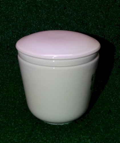 -JOLIE ANCIENNE TASSE A THE AVEC FILTRE VERITABLE PORCELAINE  Fleur Jaune   D