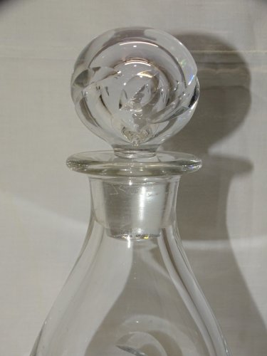 -JOLIE CARAFE CRISTAL SAINT LOUIS AVEC SON BOUCHON MODELE VAUCLUSE DECO TABLE  D