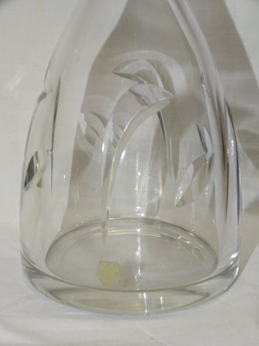 -JOLIE CARAFE CRISTAL SAINT LOUIS AVEC SON BOUCHON MODELE VAUCLUSE DECO TABLE  D