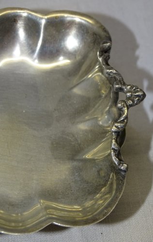 -JOLIE COUPELLE à 2 ANSES en ARGENT 900e présentoir à bonbons collection   D