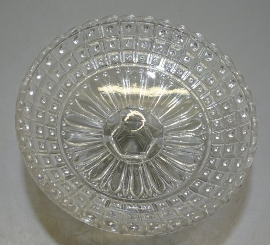 -JOLIE COUPELLE BAGUIER ou COMPOTIER MINIATURE VERRE Moulé marqué GR VITRINE  D