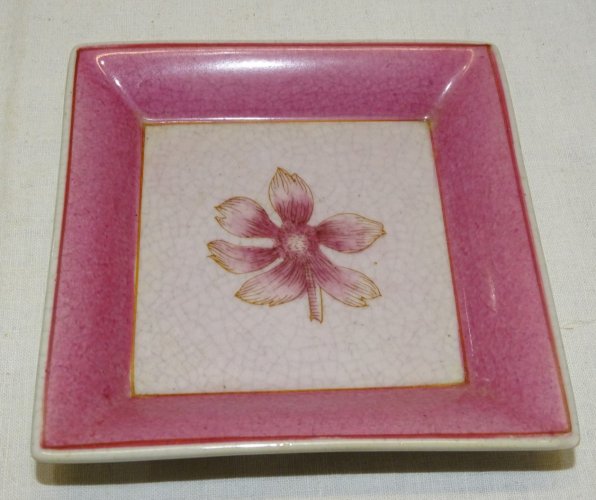 -JOLIE COUPELLE VIDE POCHE CERAMIQUE CRAQUELEE  COLLECTION VITRINE  DECO   D