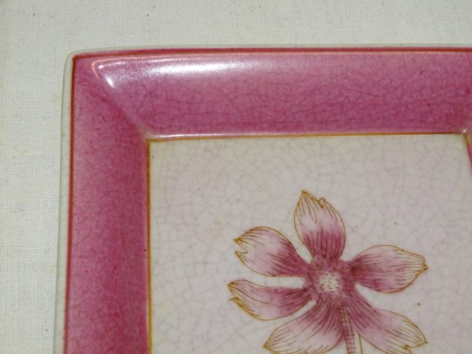 -JOLIE COUPELLE VIDE POCHE CERAMIQUE CRAQUELEE  COLLECTION VITRINE  DECO   D