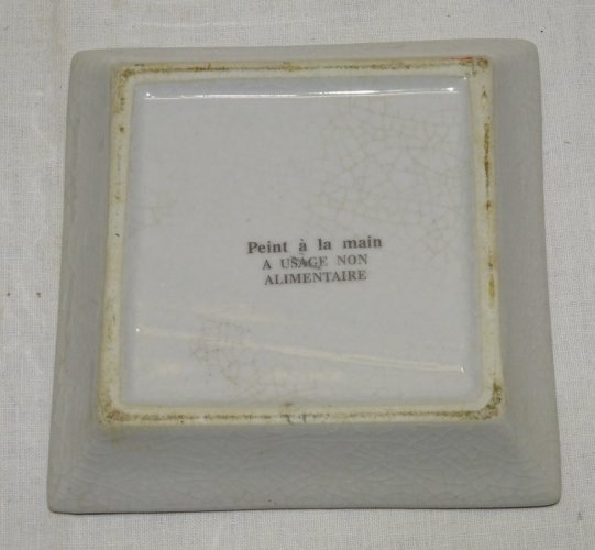 -JOLIE COUPELLE VIDE POCHE CERAMIQUE CRAQUELEE  COLLECTION VITRINE  DECO   D