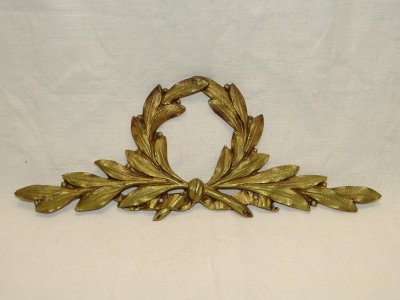 -JOLIE FRISE BRONZE COURONNE DE LAURIER DECO CADRE COLLECTION VITRINE   D