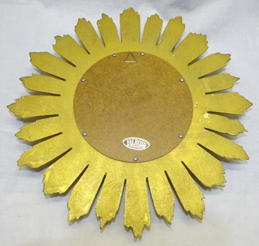 -JOLIE GLACE de SORCIERE XXe RESINE DOREE Marque VALROSS FRANCE déco vintage  D