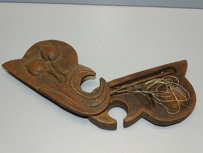 -JOLIE PETITE BALANCE à OPIUM ASIE ou INDE dans son coffret BOIS déco FLEURS   D