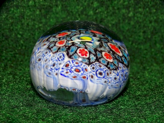 -JOLIE PETITE BOULE DE SULFURE PRESSE PAPIER PAPERWEIGHT COLLECTION VITRINE   D
