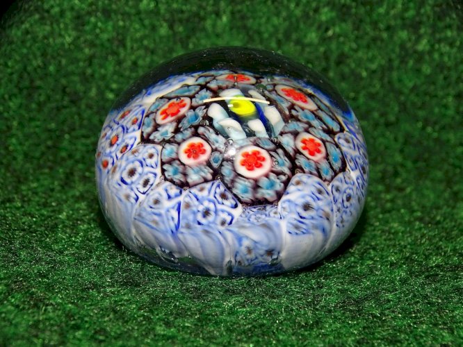 -JOLIE PETITE BOULE DE SULFURE PRESSE PAPIER PAPERWEIGHT COLLECTION VITRINE   D