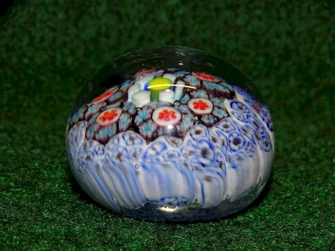 -JOLIE PETITE BOULE DE SULFURE PRESSE PAPIER PAPERWEIGHT COLLECTION VITRINE   D