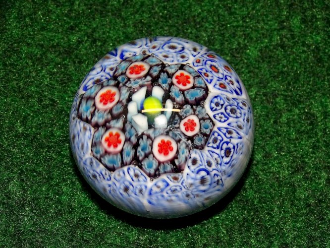 -JOLIE PETITE BOULE DE SULFURE PRESSE PAPIER PAPERWEIGHT COLLECTION VITRINE   D