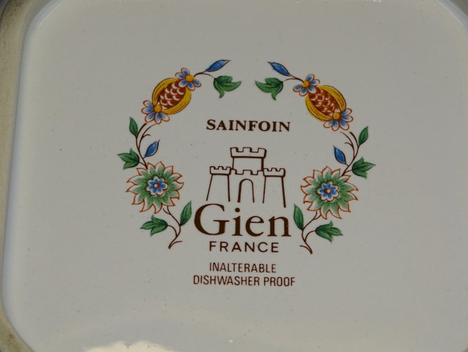 -JOLIE PETITE COUPELLE VIDE POCHE CERAMIQUE GIEN SAINFOIN COLLECTION déco XXe