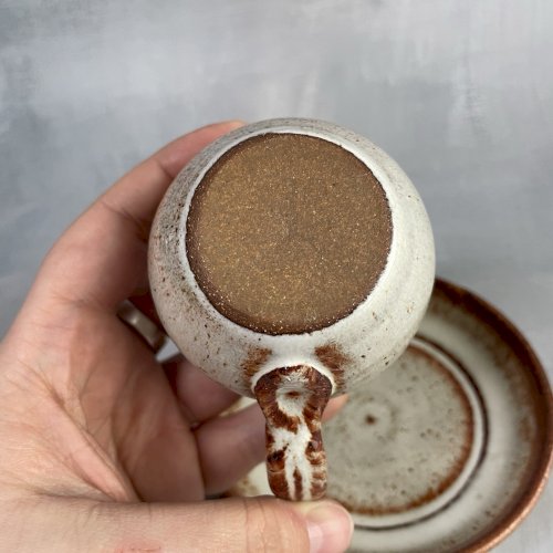 Jolie petite tasse à café / expresso et sa soucoupe en grès