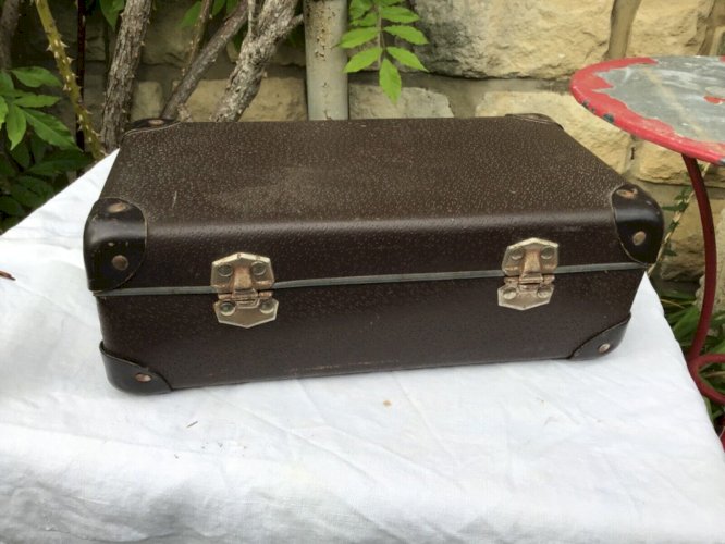 Jolie PETITE VALISE EN CARTON - ANCIEN - VINTAGE - VOYAGE - COUTURE DECO