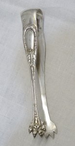 -JOLIE PINCE A SUCRE en ARGENT XIXe  poinçon MINERVE TITRE 2 COLLECTION VITRINE
