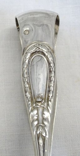 -JOLIE PINCE A SUCRE en ARGENT XIXe  poinçon MINERVE TITRE 2 COLLECTION VITRINE