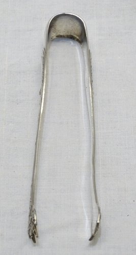 -JOLIE PINCE A SUCRE en ARGENT XIXe  poinçon MINERVE TITRE 2 COLLECTION VITRINE