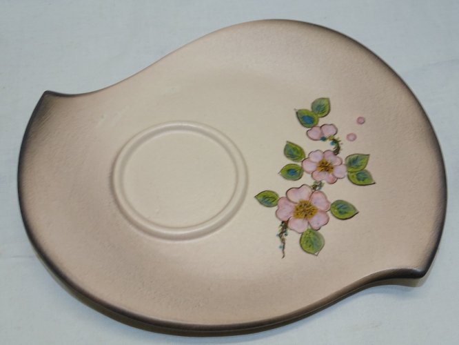 -JOLIE TASSE et SA SOUCOUPE CERAMIQUE ST PAIR sur MER déco Fleurs de cerisier