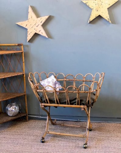 Joseph, le lit bébé en rotin N°5