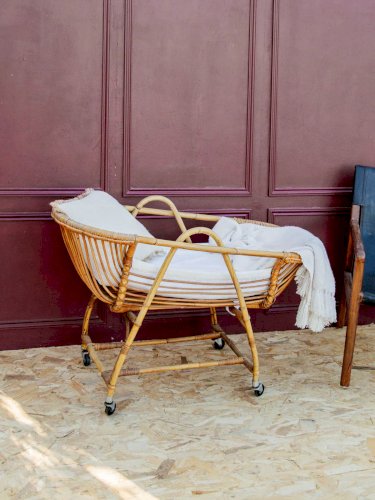 Joseph, le lit bébé en rotin N°6